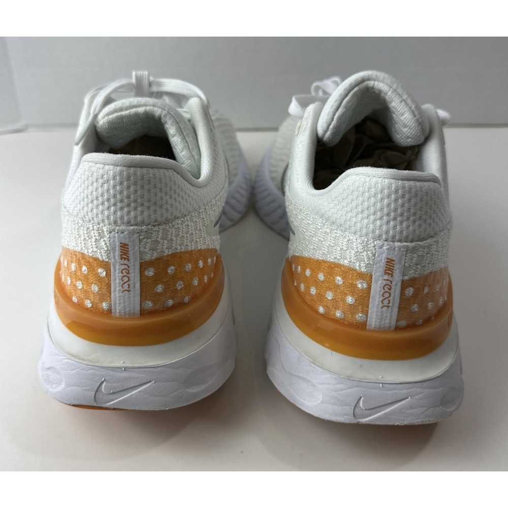 Nike React Infinity Run Flyknit 3 Shoes White Grey Kumquat Mens 11.5 DH5392-100 - Picture 4 of 16